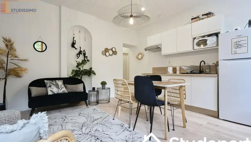 Studio meublé 13m² Nancy 54000 - Meublé, DPE A - Photo 3