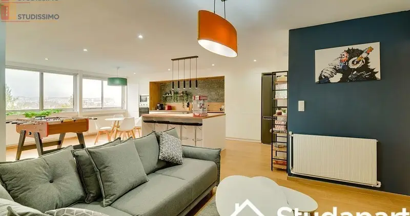 Studio meublé 13m² Vandoeuvre-lès-Nancy - 6e étage, lumineux - Photo 8