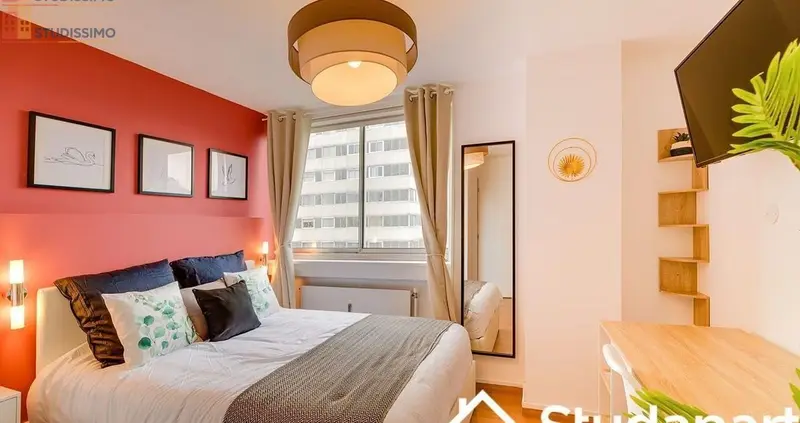 Studio meublé 13m² Vandoeuvre-lès-Nancy - 6e étage, lumineux - Photo 1