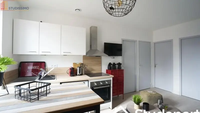 Studio meublé 11m² Nancy 54000 - Meublé, DPE A - Photo 1