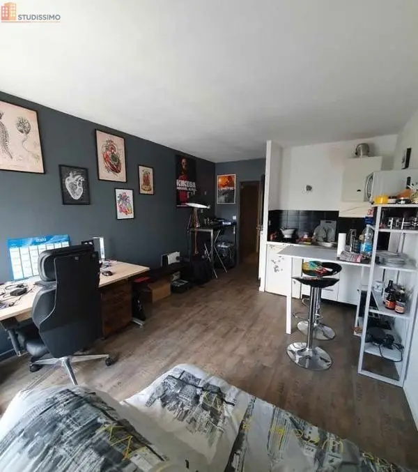 Studio meublé 23m² Vandoeuvre-lès-Nancy - Meublé, 3e étage - Photo 3