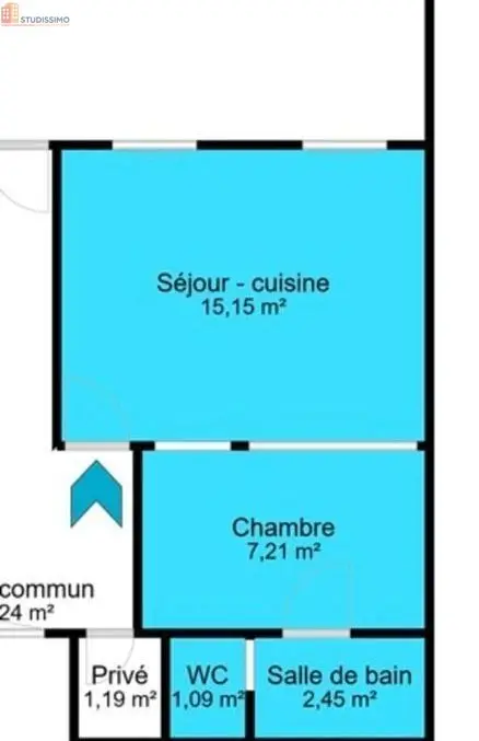 Studio 28m² Stenay - 1er étage, lumineux - Photo 3