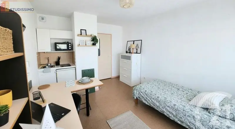 Studio meublé 17m² Lorient - Meublé, DPE D - Photo 9