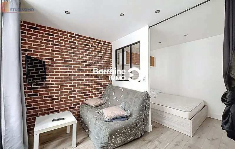 Studio meublé 28m² Lorient - Meublé, DPE C - Photo 27