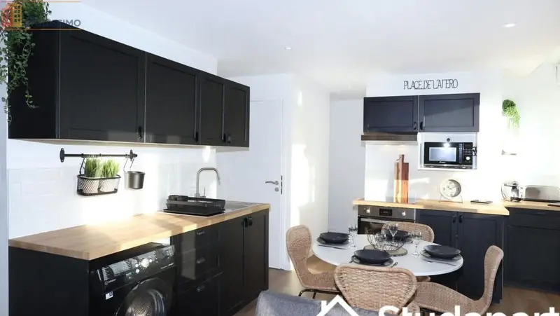 Studio meublé 10m² Lorient - Meublé, DPE A - Photo 3
