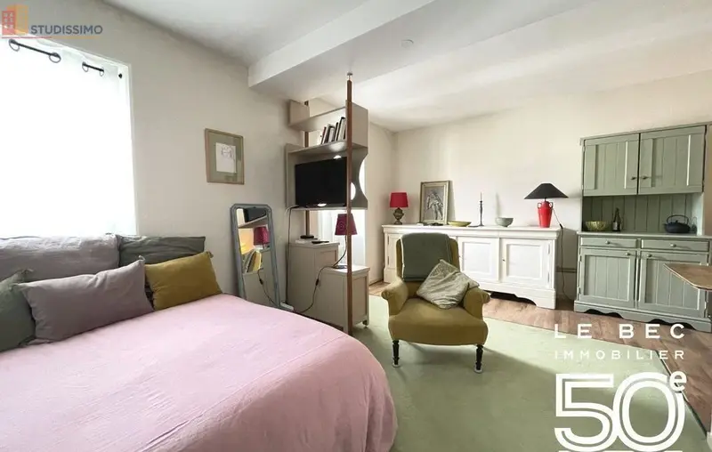 Studio meublé 26m² Vannes - Lumineux, dernier étage - Photo 1