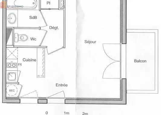 Studio 29m² Vannes Saint-Guen - Lumineux - Photo 1