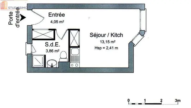 Studio meublé 21m² Lorient - Proche université, étudiant - Photo 5
