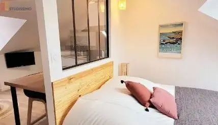 Studio meublé 25m² Vannes - Meublé, DPE D - Photo 4