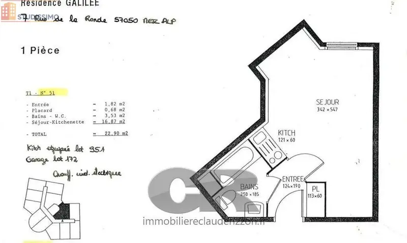 Studio 23m² Metz 57050 - Photo 1