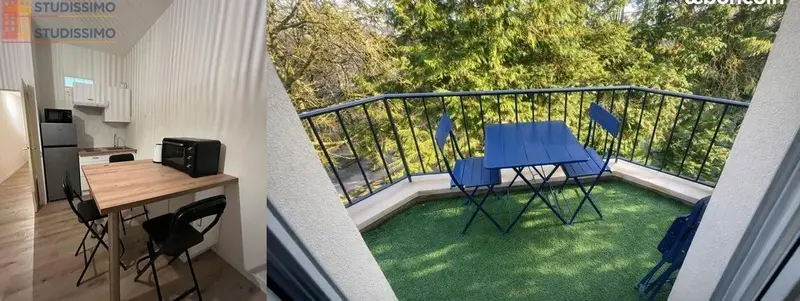 Studio meublé 33m² Hagondange - Balcon, parking inclus - Photo 2