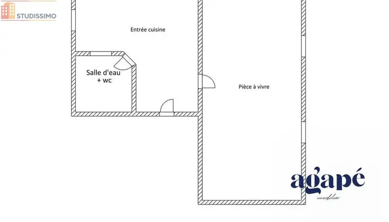 Studio meublé 30m² Nevers 58000 - Meublé, DPE D - Photo 3