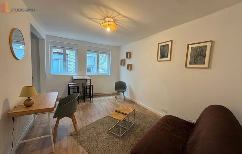 Studio meublé 27m² Lille centre - Lumineux, calme - Photo 5