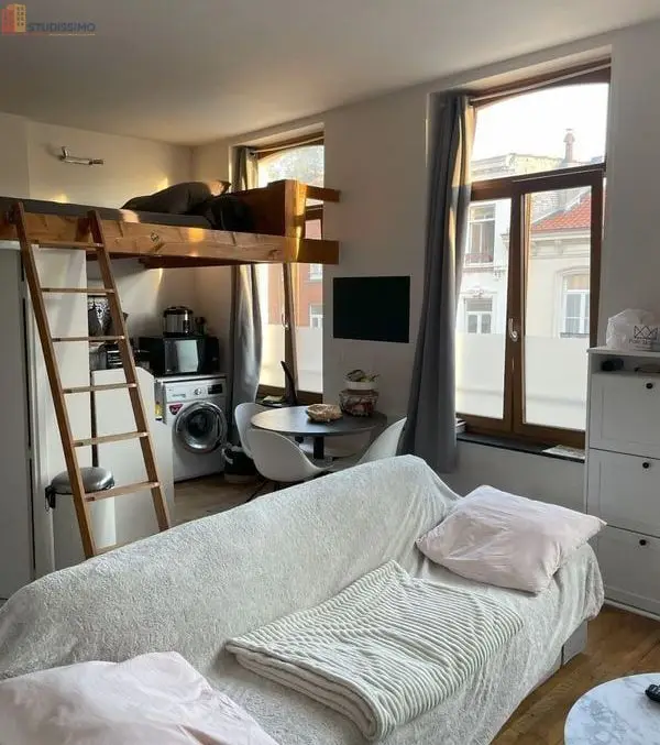 Studio meublé 23m² Lille centre - Mezzanine, lumineux - Photo 7