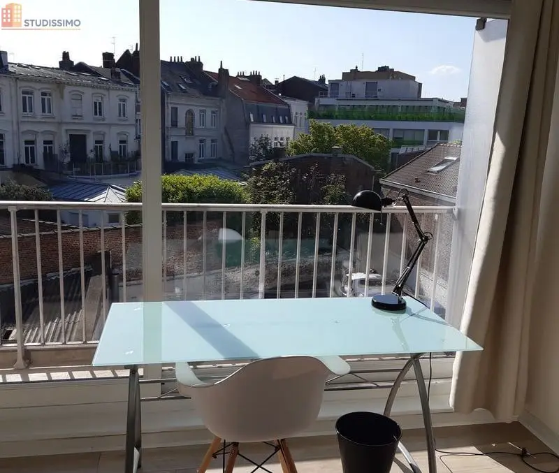Studio 28m² Lille 59000 - Balcon, meublé - Photo 2