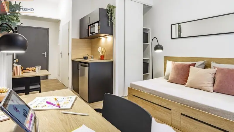 Studio meublé 17m² Loos 59120 - Meublé, DPE C - Photo 32