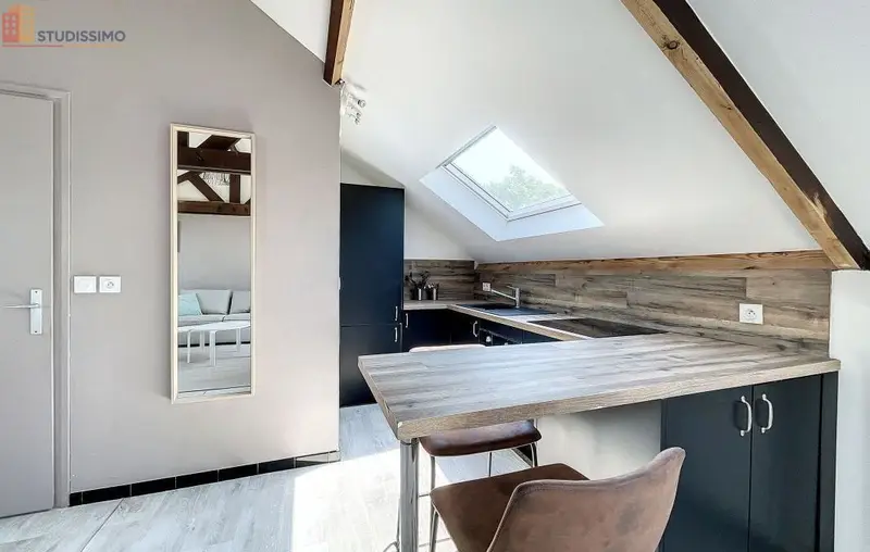 Studio meublé 26m² Lambersart - Calme, lumineux - Photo 6