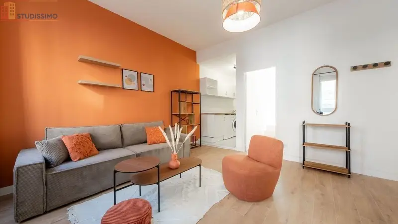 Studio meublé 36m² Lille 59000 - Meublé, DPE D - Photo 9