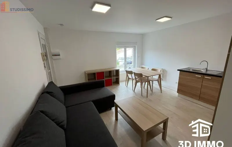 Studio 33m² Avesnes-sur-Helpe - Meublé, DPE D - Photo 3
