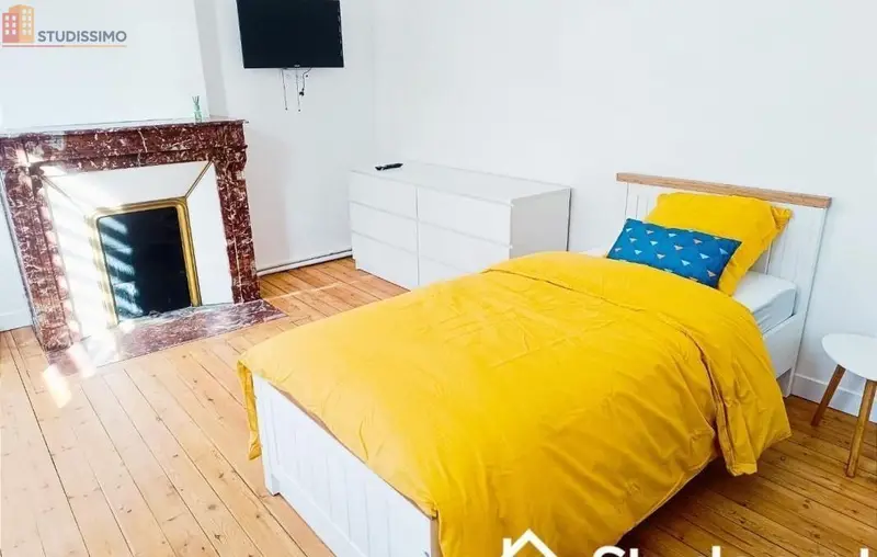 Studio meublé 12m² Valenciennes - Calme, DPE D - Photo 1