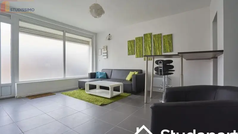 Studio meublé 12m² Ronchin - Meublé, DPE A - Photo 3