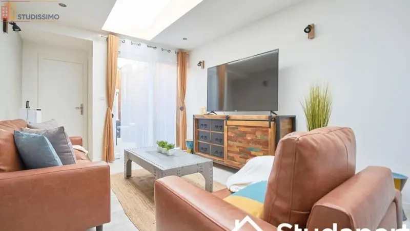 Studio meublé 12m² La Madeleine 59110 - Meublé, DPE A - Photo 9
