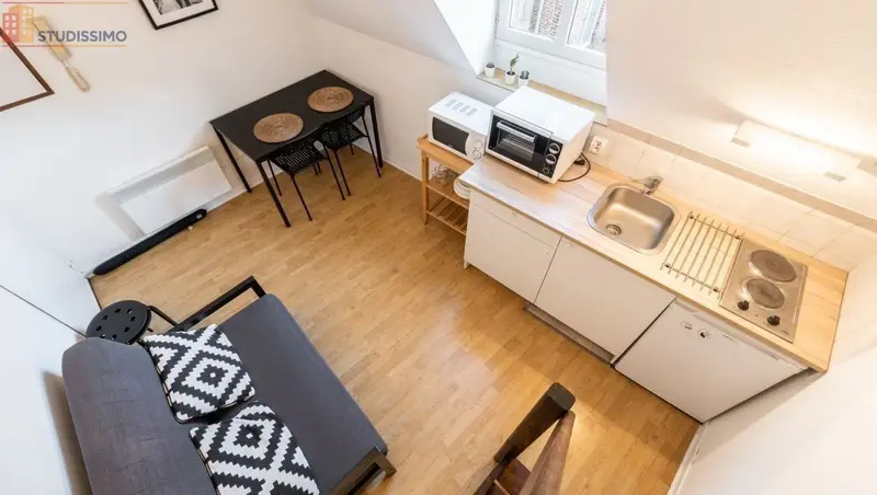 Studio meublé 17m² Lille 59800 - Meublé, secteur central - Photo 3