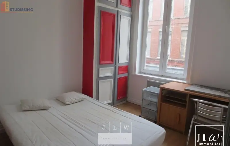 Studio meublé 26m² Lille 59000 - Meublé, DPE D - Photo 3