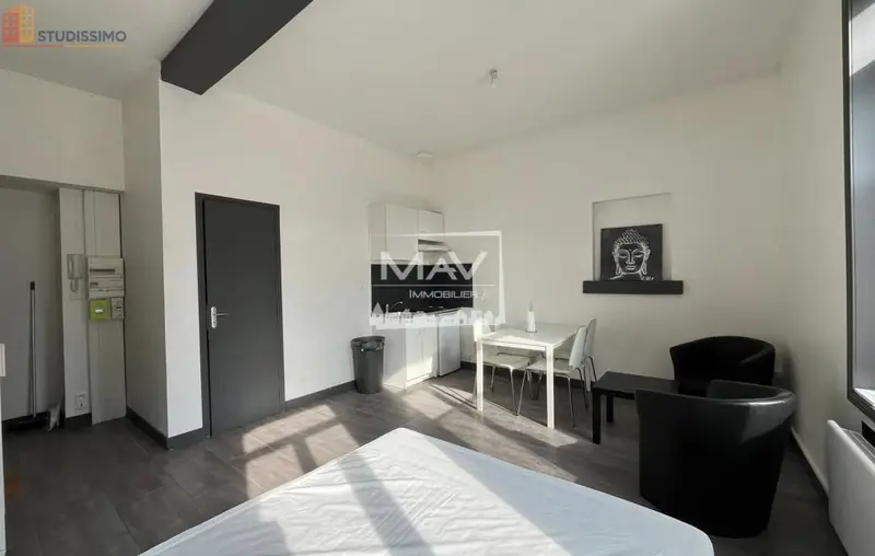 Studio meublé 25m² Tourcoing - Meublé, DPE D - Photo 6