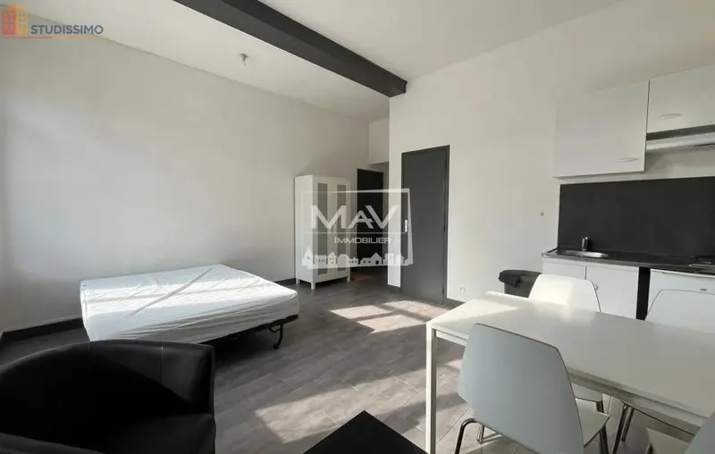 Studio meublé 25m² Tourcoing - Meublé, DPE D - Photo 4