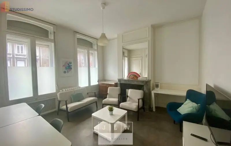 Studio meublé 18m² Lille 59800 - Meublé, calme - Photo 3