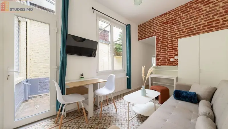 Studio meublé 20m² Lille 59800 - Meublé, DPE D - Photo 63