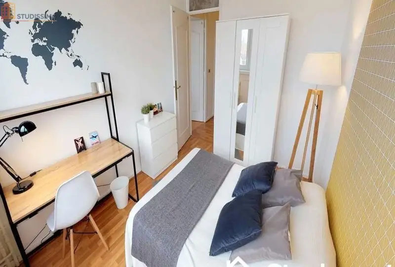 Studio meublé 11m² Lille 59800 - Lumineux, en étage élevé - Photo 6
