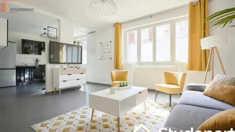 Studio meublé 13m² Lambersart - Meublé, DPE A - Photo 2