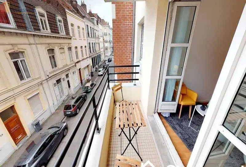 Studio 16m² Lille 59800 - Meublé, DPE C - Photo 1