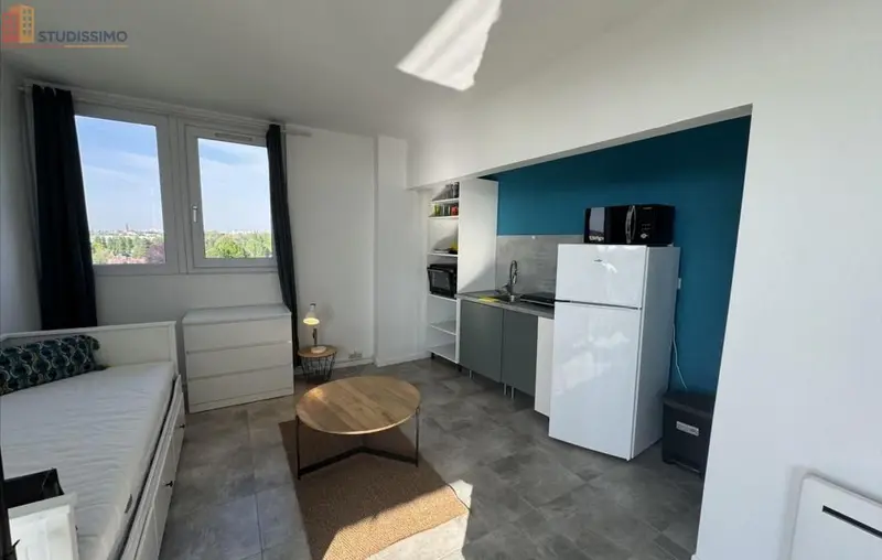 Studio 31m² Roubaix - Meublé, 11e étage - Photo 2
