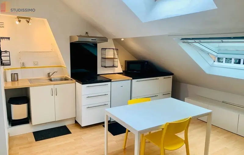 Studio meublé 20m² Lille centre - Proche métro, mansardé - Photo 18