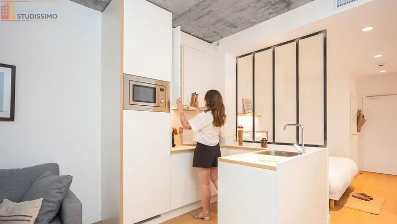 Studio meublé 30m² Villeneuve-d'Ascq - Terrasse, meublé et équipé - Photo 9