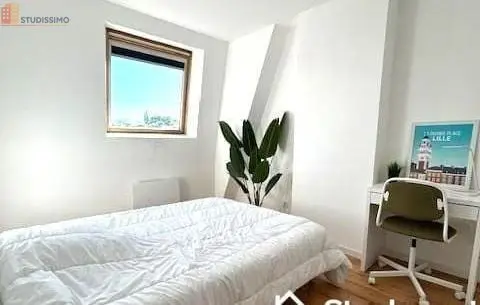 Studio meublé 10m² Lambersart - Calme, lumineux - Photo 2