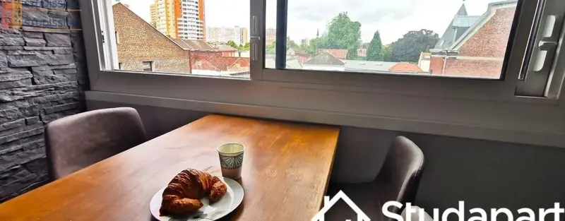 Studio meublé 12m² Roubaix - Meublé, au 3e étage - Photo 4