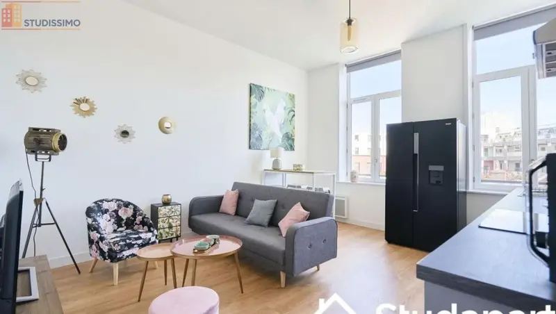 Studio meublé 15m² Lille 59000 - Meublé, DPE A - Photo 7