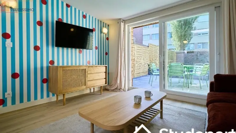 Studio meublé 9m² Loos 59120 - Meublé, DPE C - Photo 12