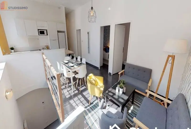 Studio meublé 10m² Lille 59000 - Calme, lumineux - Photo 1