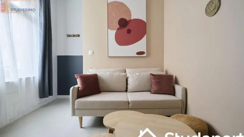Studio meublé 9m² Lille 59000 - Meublé, DPE A - Photo 3