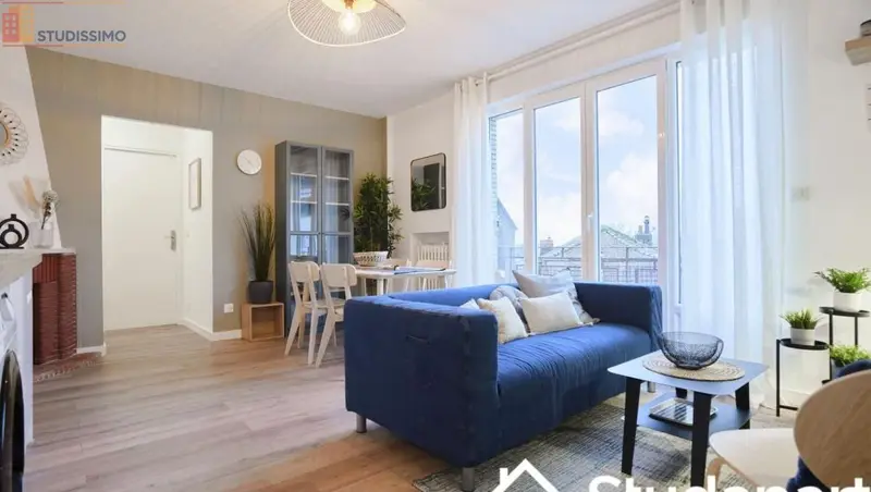 Studio meublé 10m² Lille 59000 - Meublé, DPE A - Photo 2