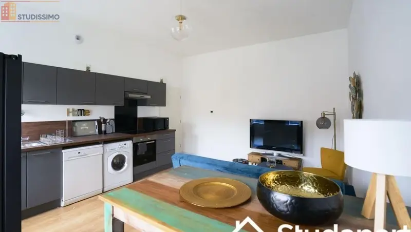 Studio meublé 15m² Lille centre - Meublé, DPE A - Photo 3