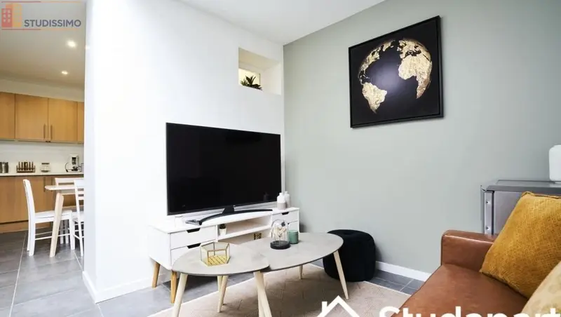 Studio meublé 11m² Lille 59000 - Meublé, DPE A - Photo 1