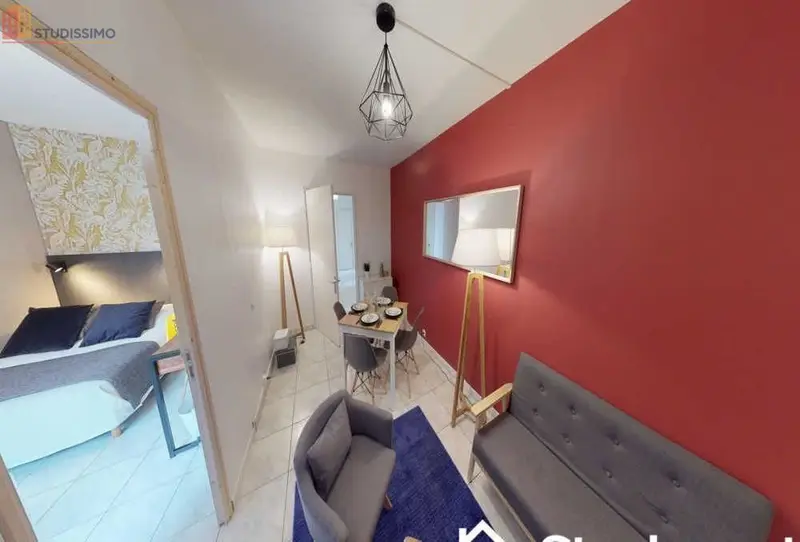 Studio meublé 12m² Lille 59000 - Étage élevé, lumineux - Photo 2
