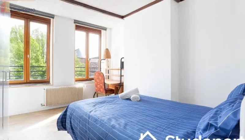 Studio meublé 12m² Roubaix 59100 - Meublé, chauffage compris - Photo 8