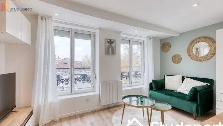 Studio meublé 16m² Lille centre - Lumineux, DPE A - Photo 2
